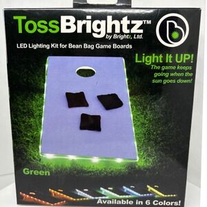 Toss Brightz LED Lighting Kit for Bean Bag Game Boards Green New Outdoor Toy